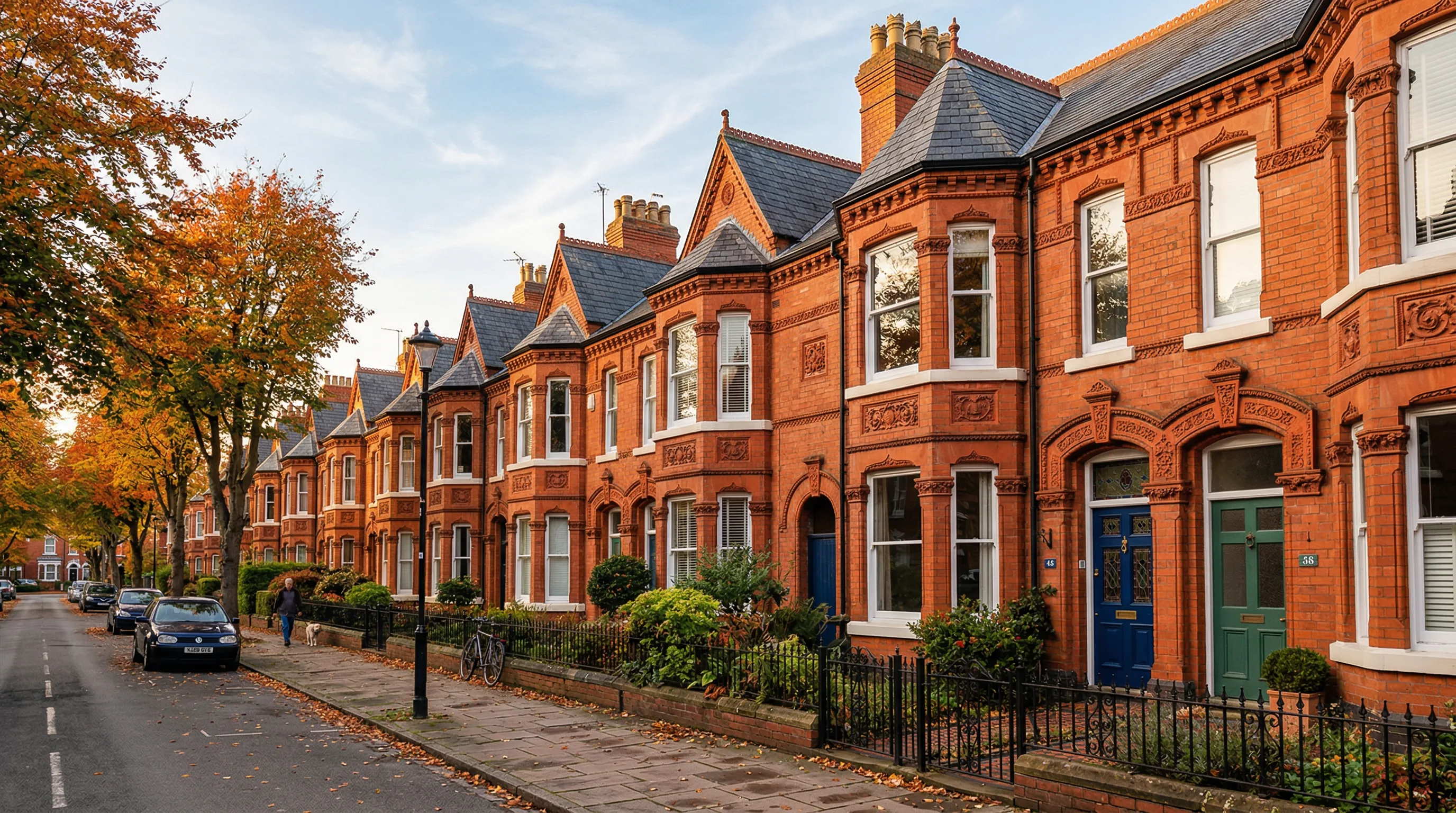 Victorian terraces in Leicester